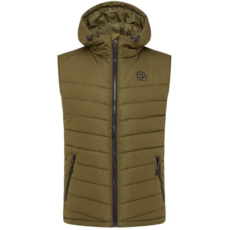 Sleeveless thermal hooded puffer jacket Trakker Core