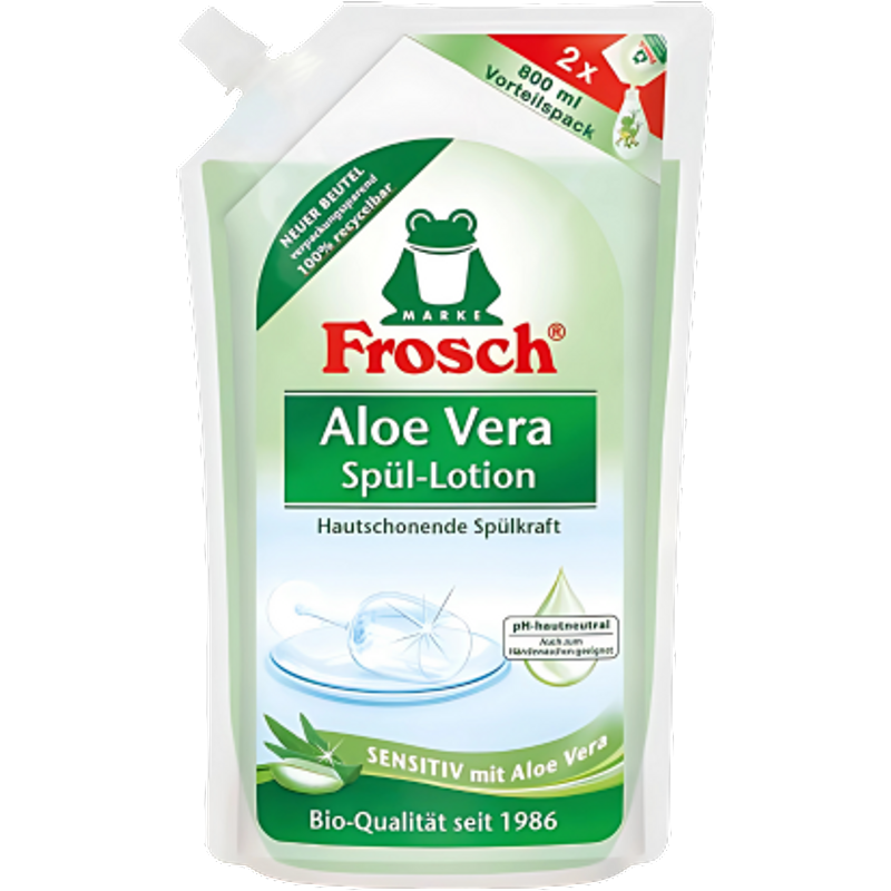 Frosch Aloe Vera Opvaskesæbe Refill Pack - 800ml