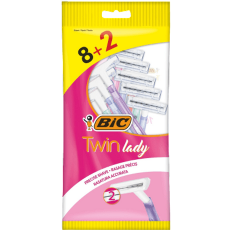 BIC Twin Lady Engangsskrabere - 10 stk
