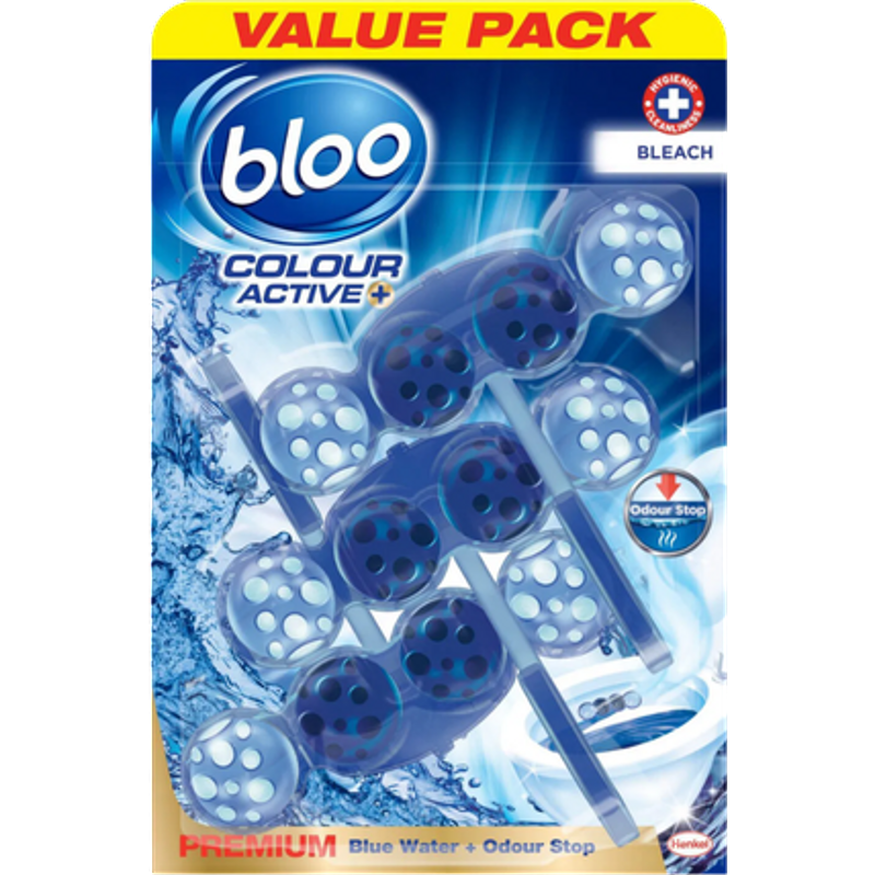 Blooo Colour Active Bleach pastiglie per WC da bordo – 3 pezzi