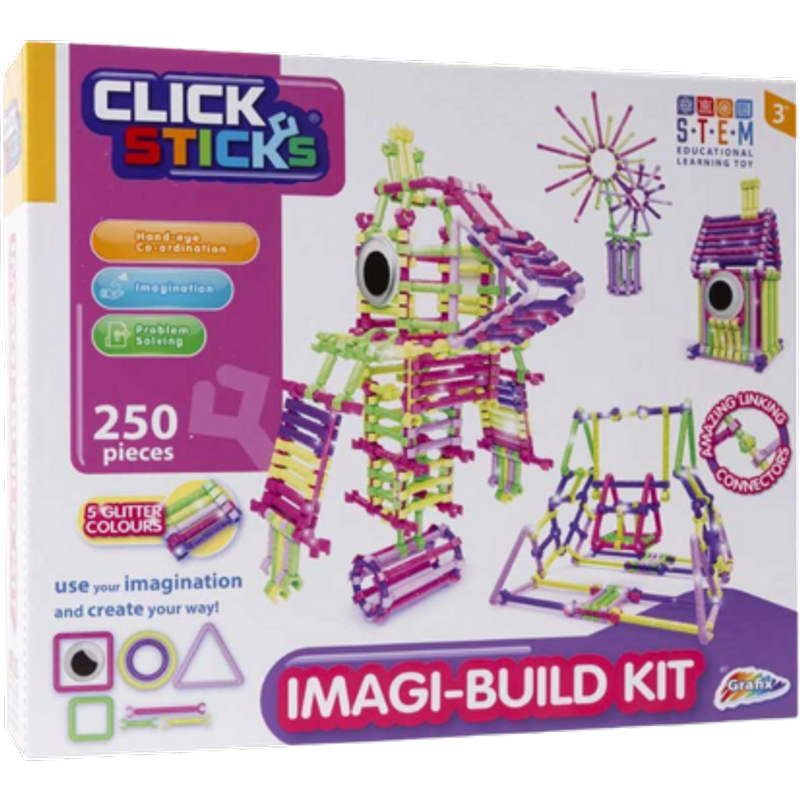 Click Sticks Imagi-Build Construction Kit – 250 stk