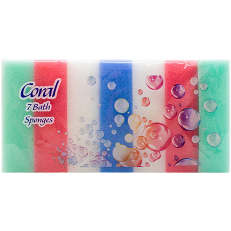 Spugne da bagno Coral – 7 pezzi