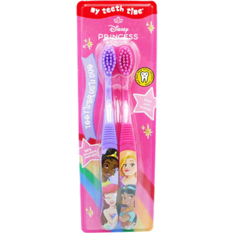 Spazzolino da denti per bambini Disney Princess My Teeth Time - 2 pezzi