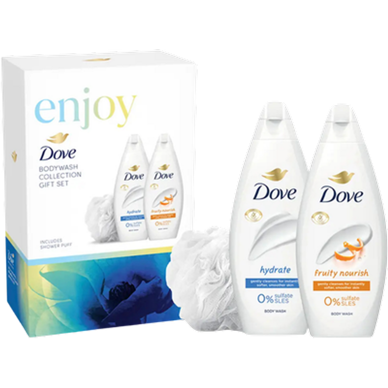 Set regalo Collezione Bagnoschiuma Dove Enjoy – 2 pezzi