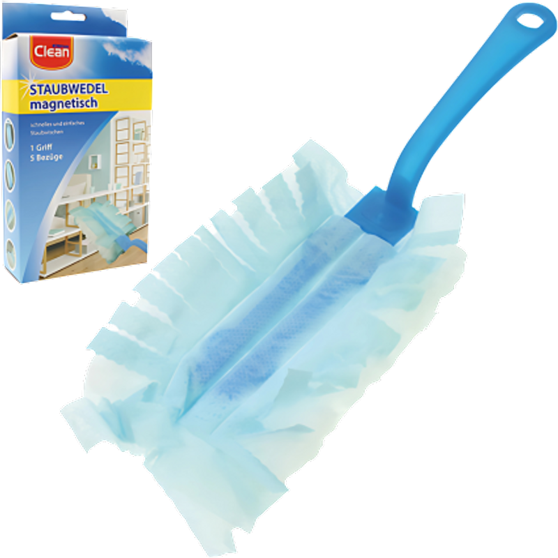 Elina Clean Duster Kit - 5 Klude & 1 Håndtag