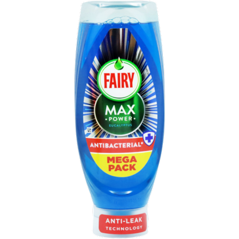 Fairy Max Power Anti-Bacterial Eucalyptus Dishwashing Liquid – 730ml