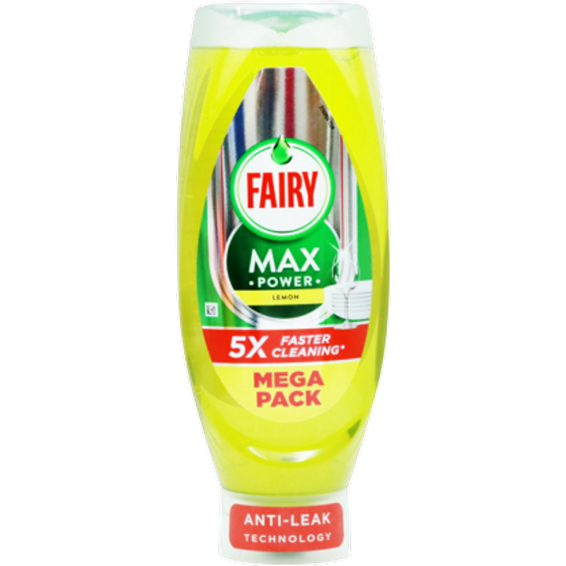 Fairy Max Power Lemon Dishwashing Liquid – 730ml
