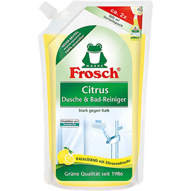 Frosch Citrus Shower & Bath Cleaner Refill - 950ml