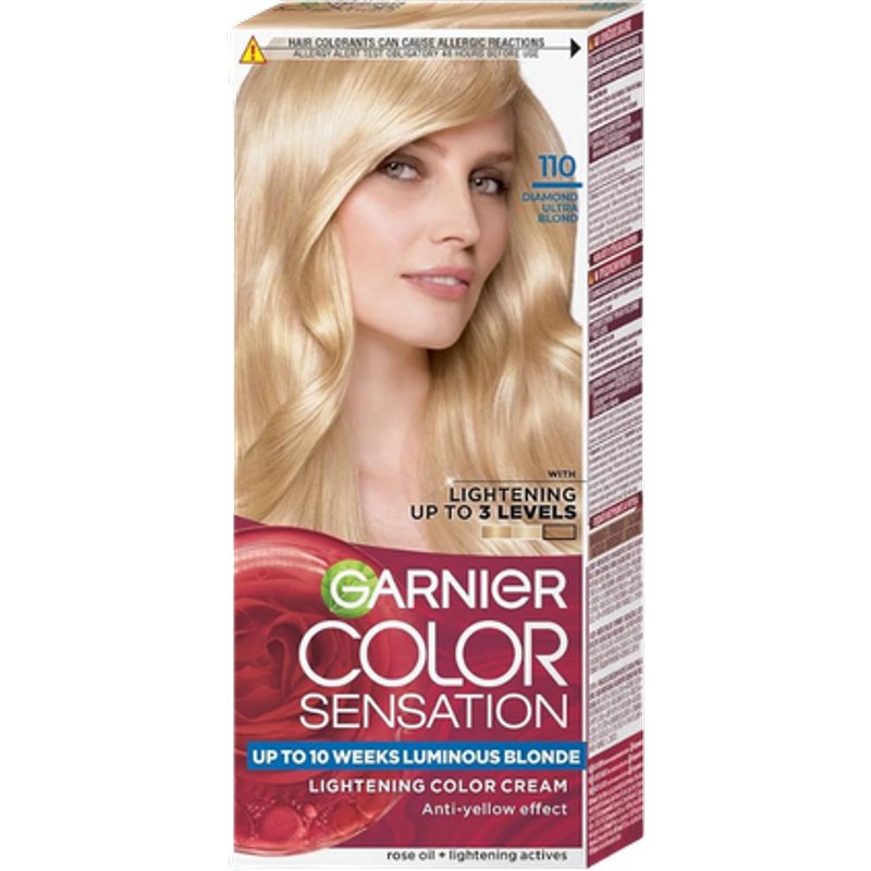 Garnier Color Sensation 110 Diamond Ultra Blonde Tintura Permanente per Capelli