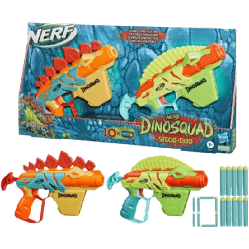 Hasbro Nerf Dino Squad Stego Duo Pack Dartblastere