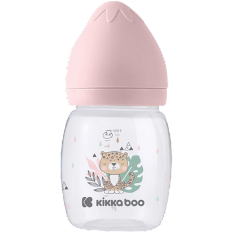Kikka Boo Anti-Colic Savanna Pink Baby Feeding Bottle – 180 ml