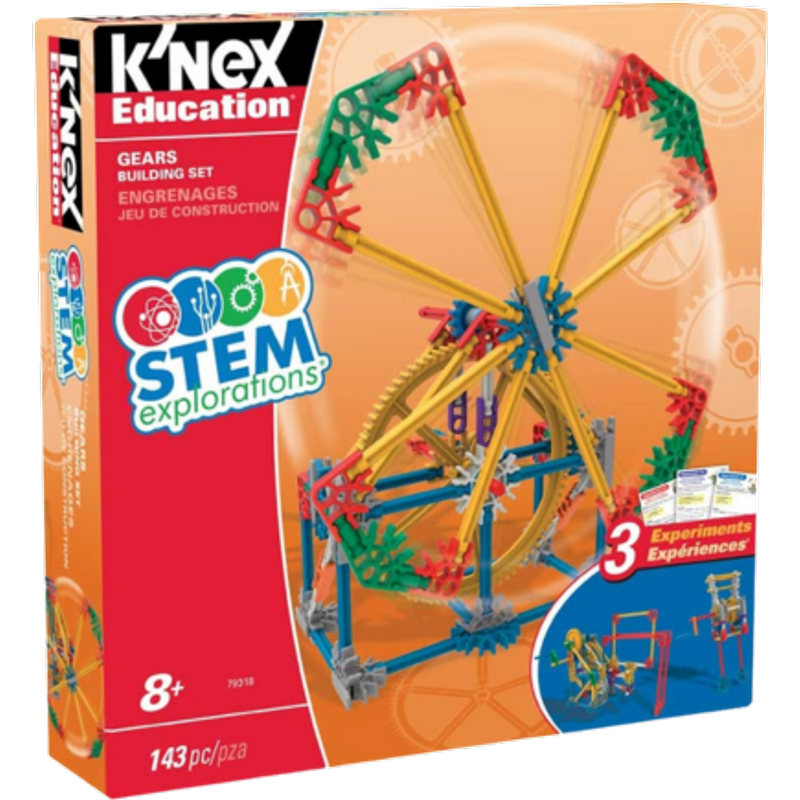 K’NEX Education Tandhjul Byggesæt – 143 dele
