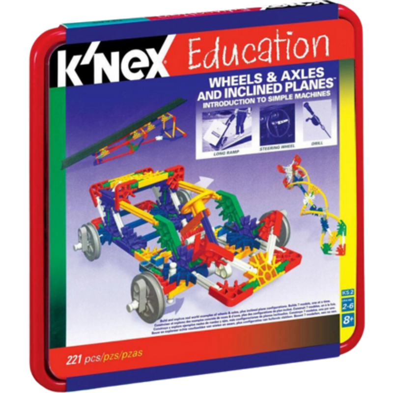 K’NEX Education Hjul & Aksler Byggesæt – 221 dele