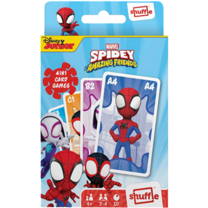 Marvel Spidey and His Amazing Friends 4-in-1 Card Game
