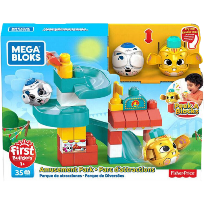 Mega Bloks GKX70 Peek A Blocks Set di costruzione casetta da gioco