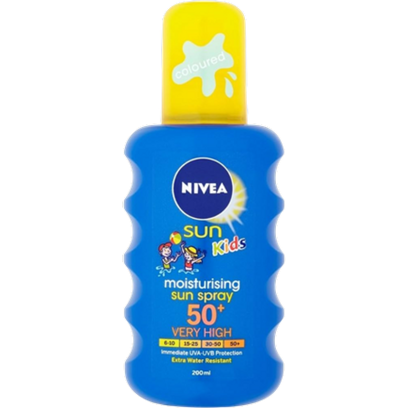 Nivea SPF 50+ Kids Fugtighedsgivende Sol Spray - 200 ml