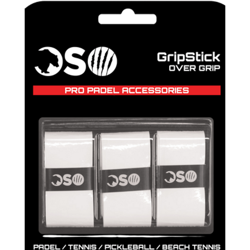 OSO Padel GripStick White Overgrip - 3pcs