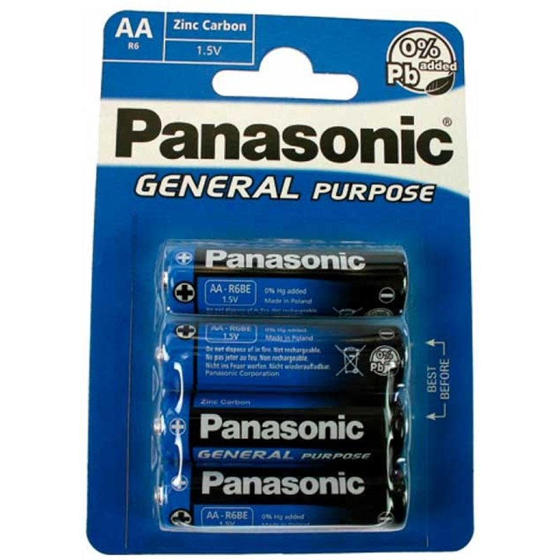Panasonic R6 4xAA Batterier
