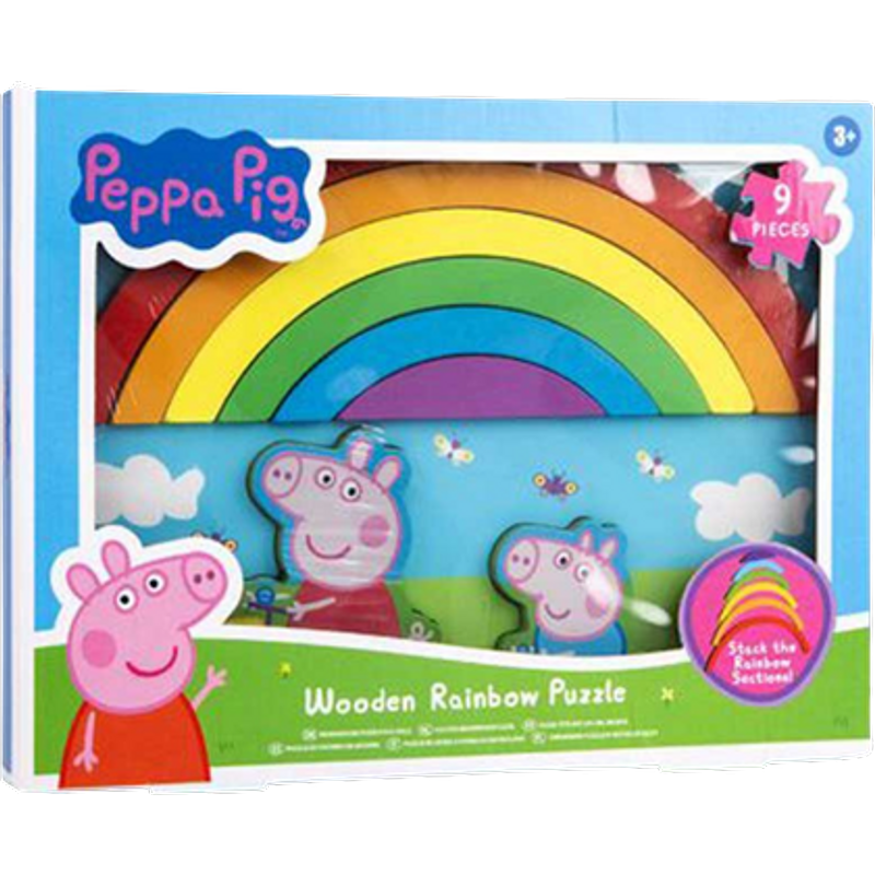 Peppa Pig Træ-Regnbue Puslespil