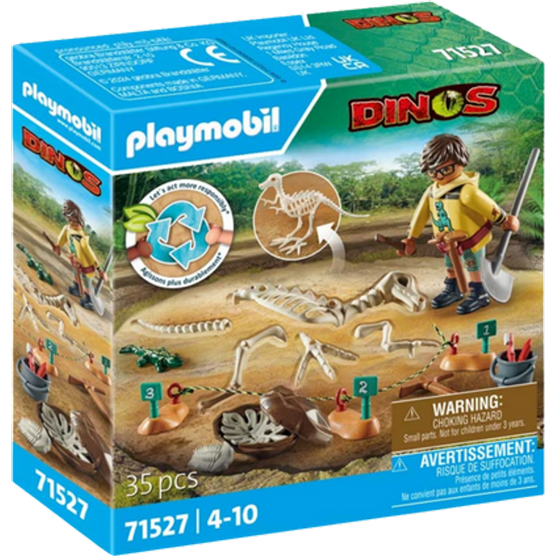 Playmobil Dinos Arkæologisk Udgravning med Dinosaur Skelet Legesæt