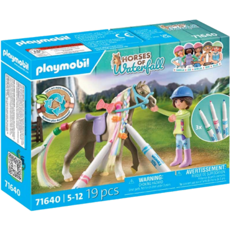 Playmobil Horses of Waterfall Vaskbar Hest Legesæt