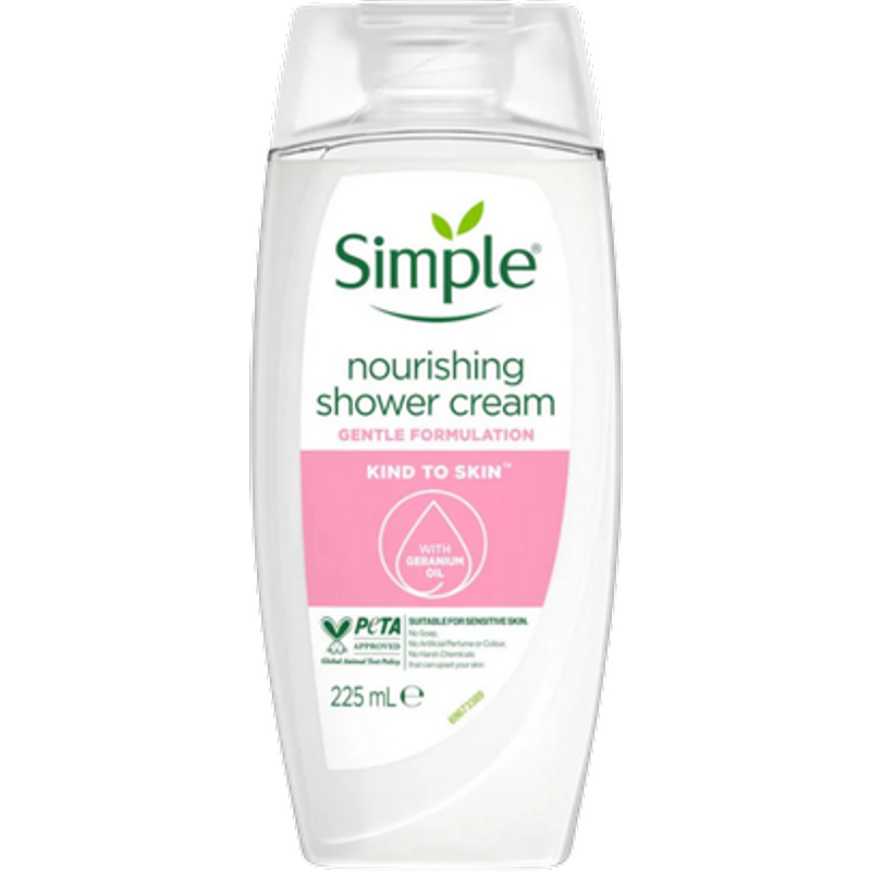 Simple Kind To Skin Nourishing Shower Cream - 225 ml