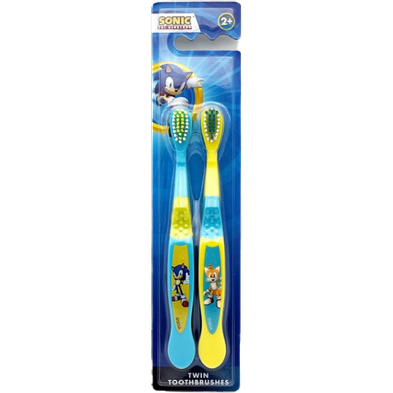 Sonic The Hedgehog Børnetandbørste – 2 stk