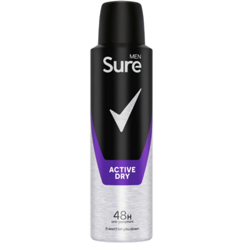 Sure Men Active Dry Spray Deo 48h - 150ml