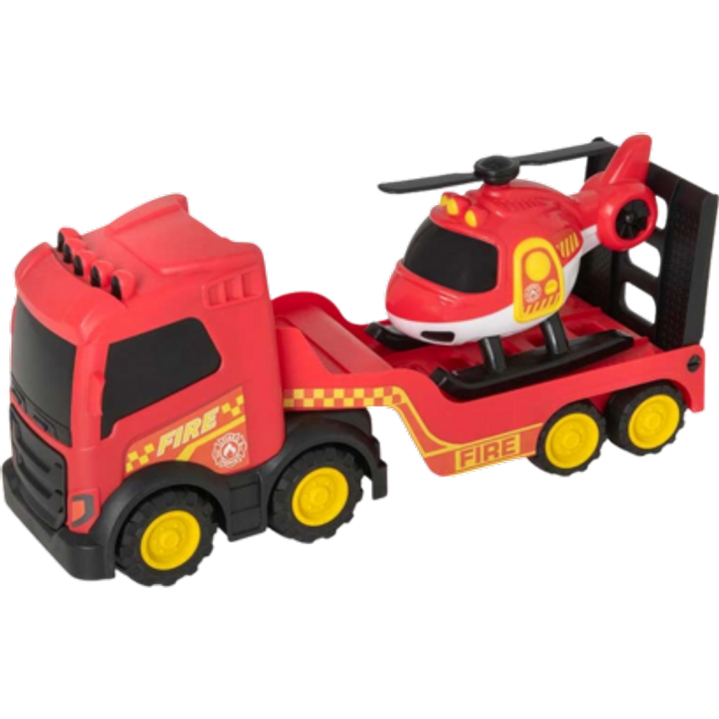 Teamsterz Chunky Trucks Brandtransporter med Helikopter