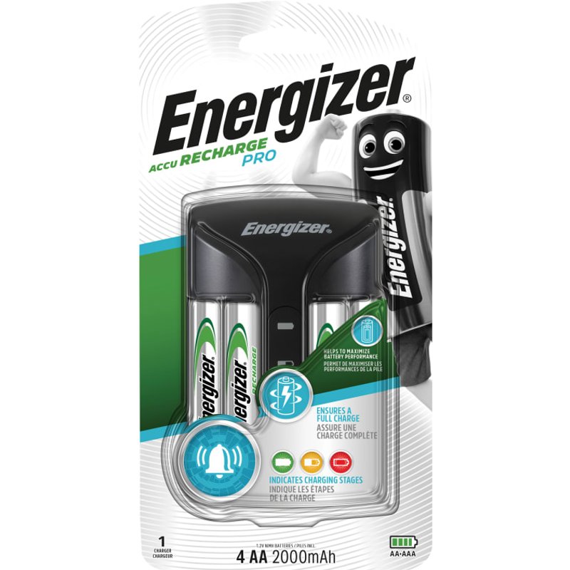 Energizer® Recharge Pro Charger + 4 x AA Batteries S8800