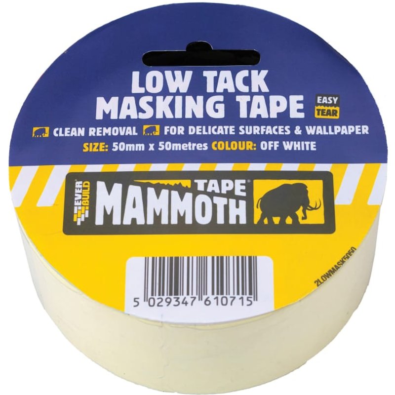Everbuild Sika Low Tack Masking Tape 50mm x 25m 486864
