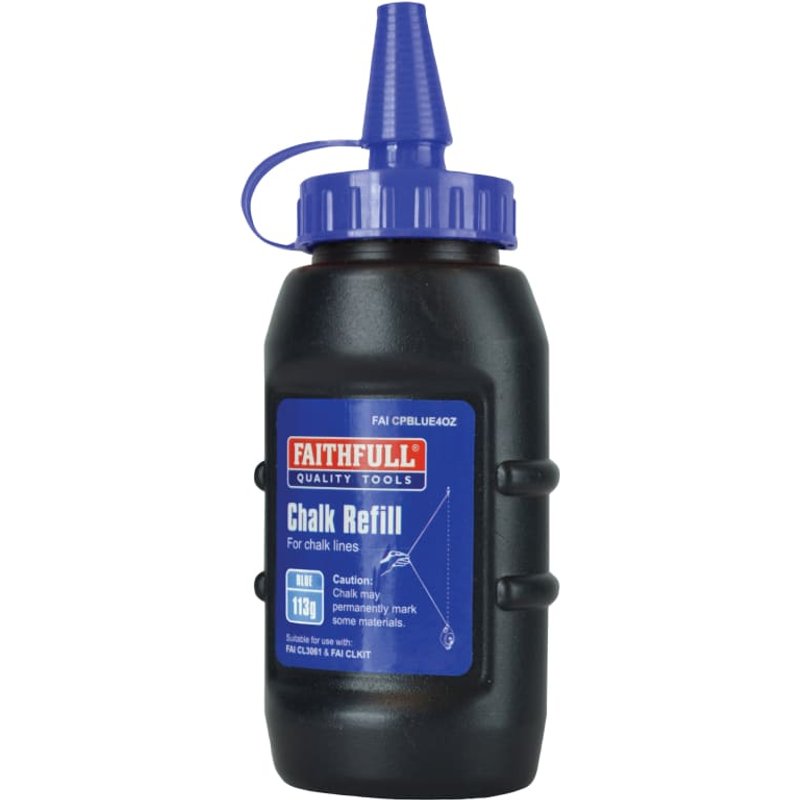 Faithfull Chalk Powder Blue 113g FAICPBLUE4OZ