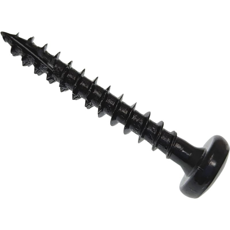 ForgeFix Spectreâ„¢ PZ Compatible Wood Screw Pan Black 4.0 x 25mm Box 200 SPEPH425BL