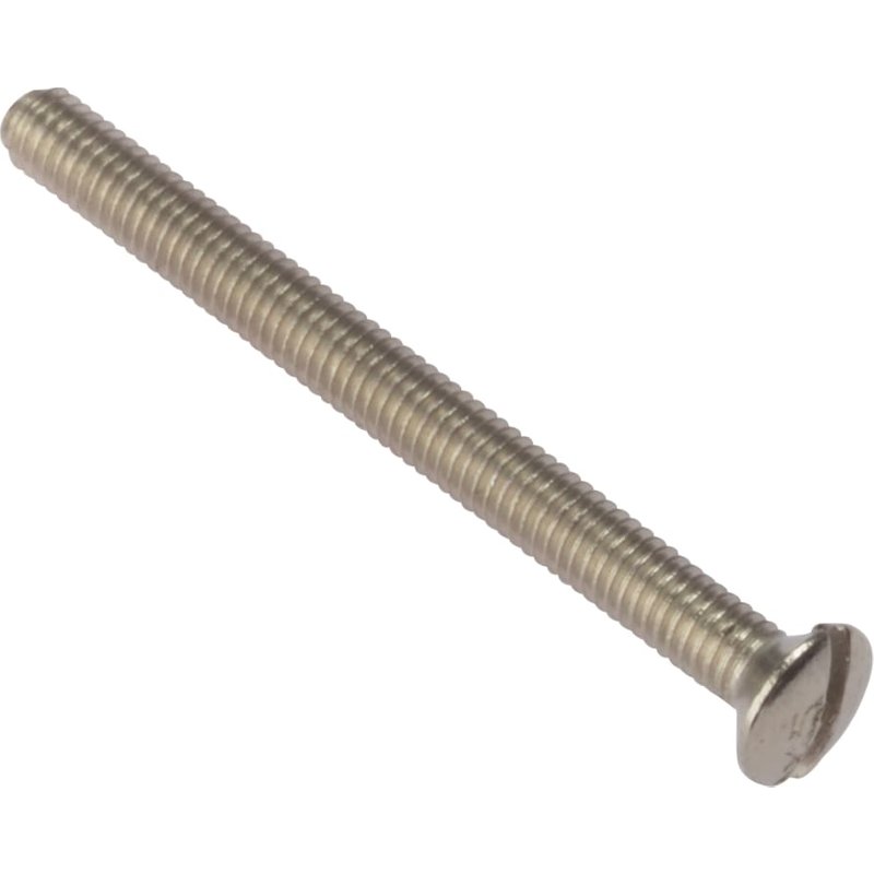 ForgeFix Socket Screw Slotted Raised Head Nickel Plated 3.5 x 25mm Bag 100 100SS3525NP