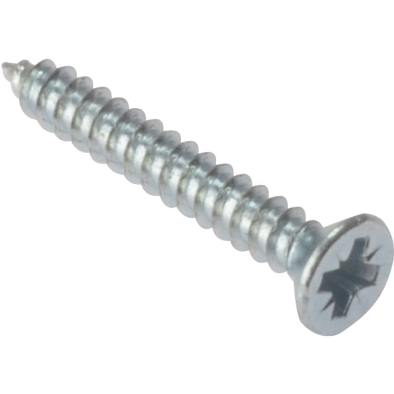 ForgeFix Self-Tapping Screw Pozi Compatible CSK ZP 1in x 6 Box 200 STCSK16ZP