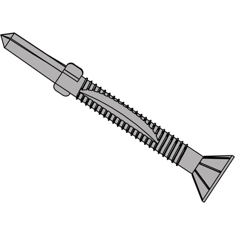 ForgeFix TechFast Timber to Steel CSK/Wing Screw No.5 Tip 5.5 x 50mm Box 100 TFCUWWSD5550H