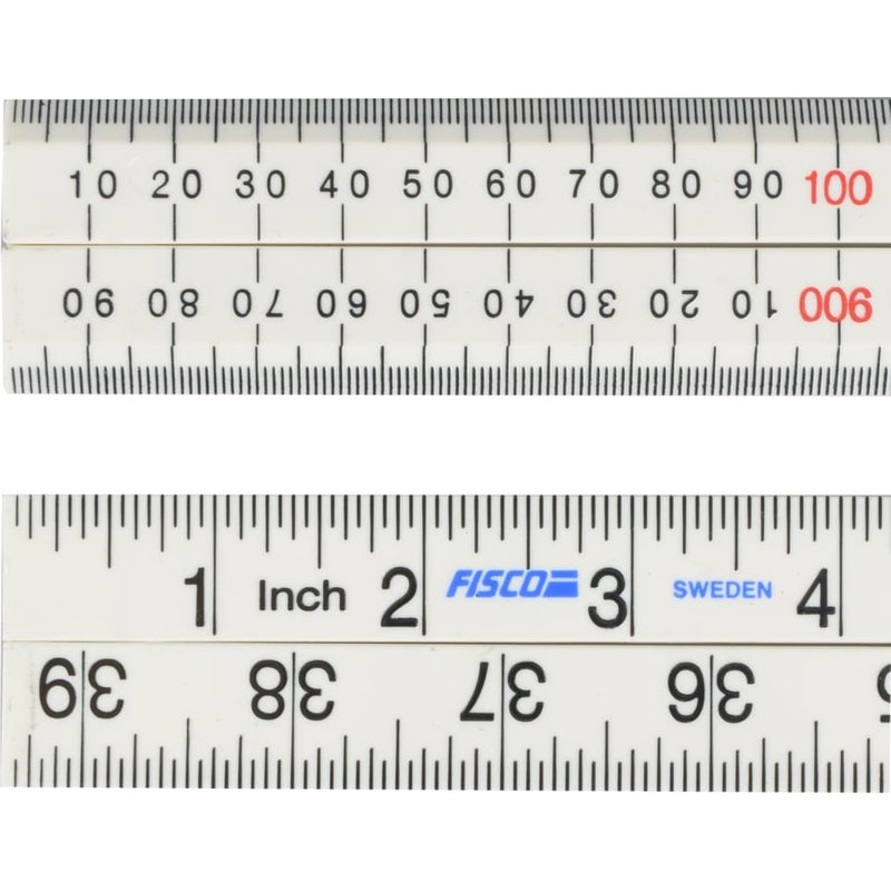 Fisco XFB1ME White Nylon Rule 1m / 39in XFB-1ME