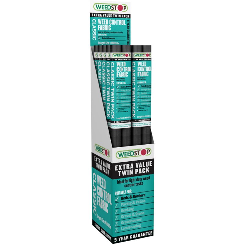 Gardman Weedstop™ Classic 12 x 1.0m Display of 10 75626 DISPLAY