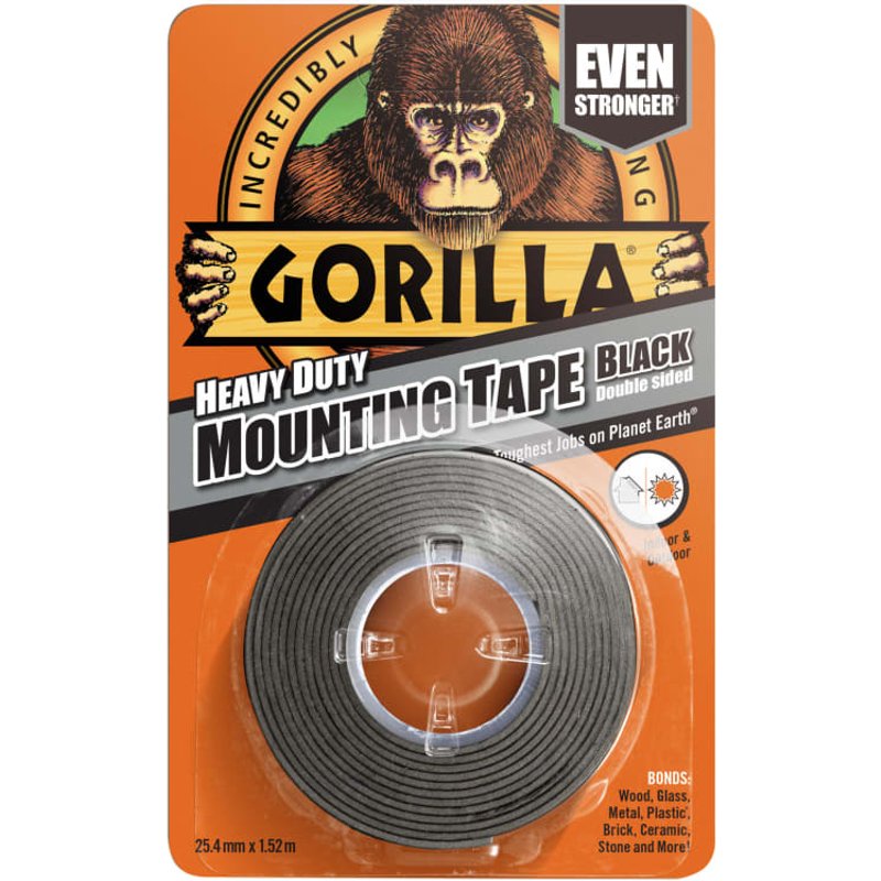 Gorilla Glue Gorilla Heavy Duty Mounting Tape Black 3044201 3044201