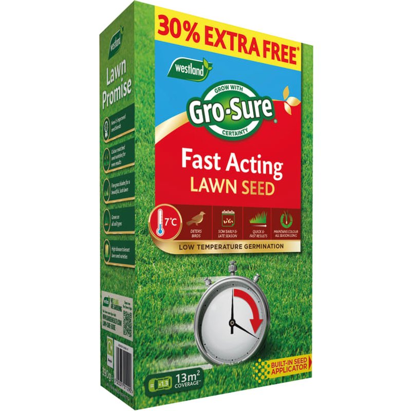 Gro-Sure Gro-Sure Fast Acting Lawn Seed 10m² + 30% 20500299