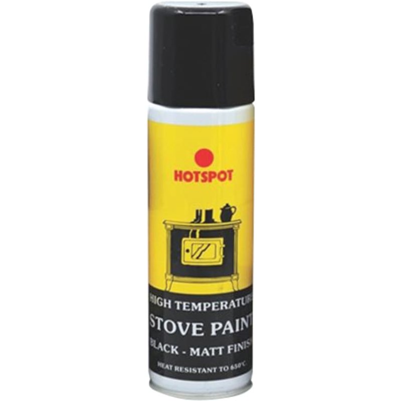 Hotspot Stove Paint Matt Black Aerosol 150ml 200911 HS200911