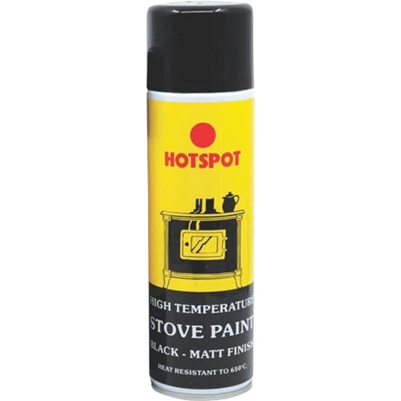 Hotspot Stove Paint Matt Black Aeorsol 250ml HS200921