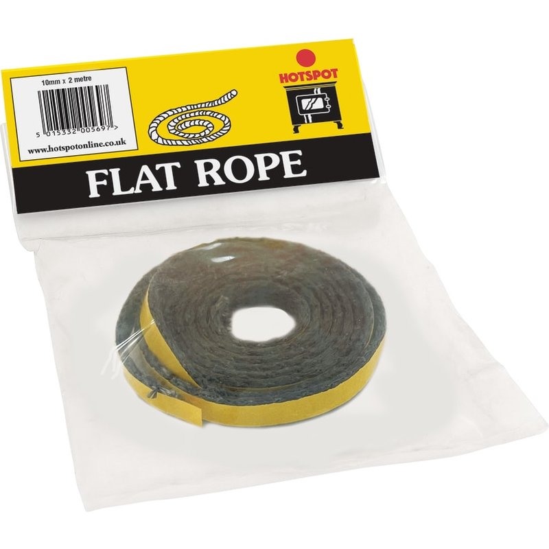 Hotspot Flat Rope Self-Adhesive 10mm x 2mm x 2m Black HS221680 HS221680