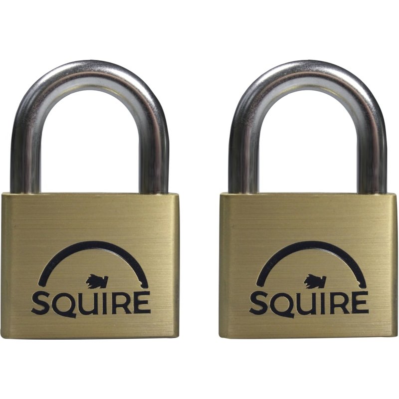 Squire LN5T Lion Brass Padlocks 5-Pin 50mm Twin Pack LN5T 2 X LN5KA