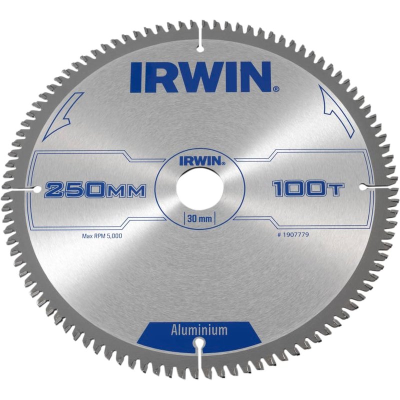 Irwin IRWIN® Professional Aluminium Circular Saw Blade 250 x 30mm x 100T TCG 1907779