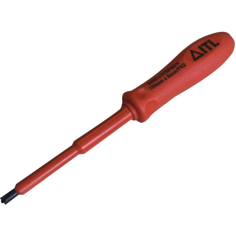 ITL Insulated Insulated Slotted/Phillips Screwdriver 100 x 6mm x PH2 02021