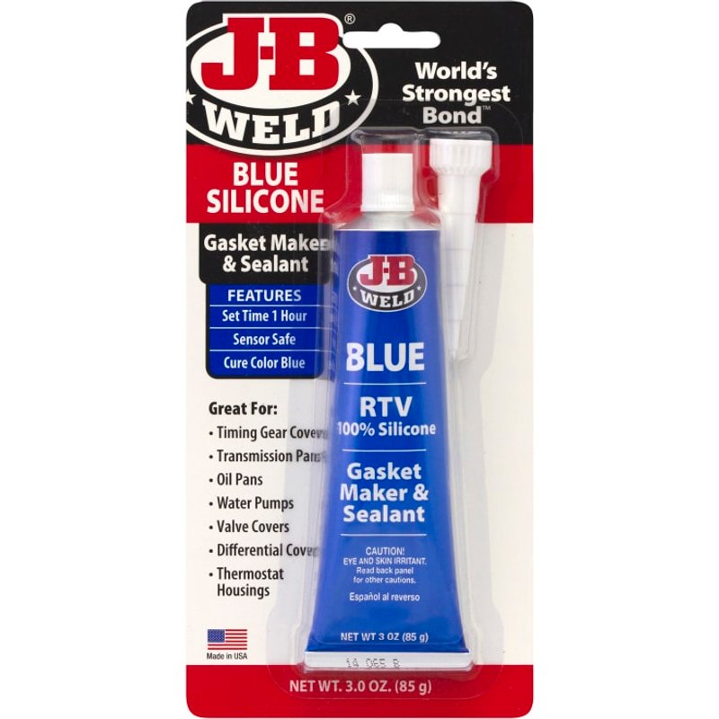 J-B Weld Silicone Gasket Maker & Sealant Blue 85g 31316UK