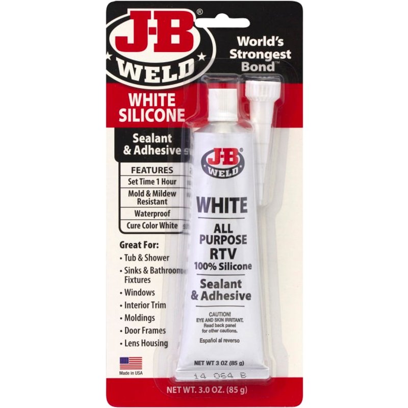J-B Weld Silicone Sealant & Adhesive White 85g JB31312