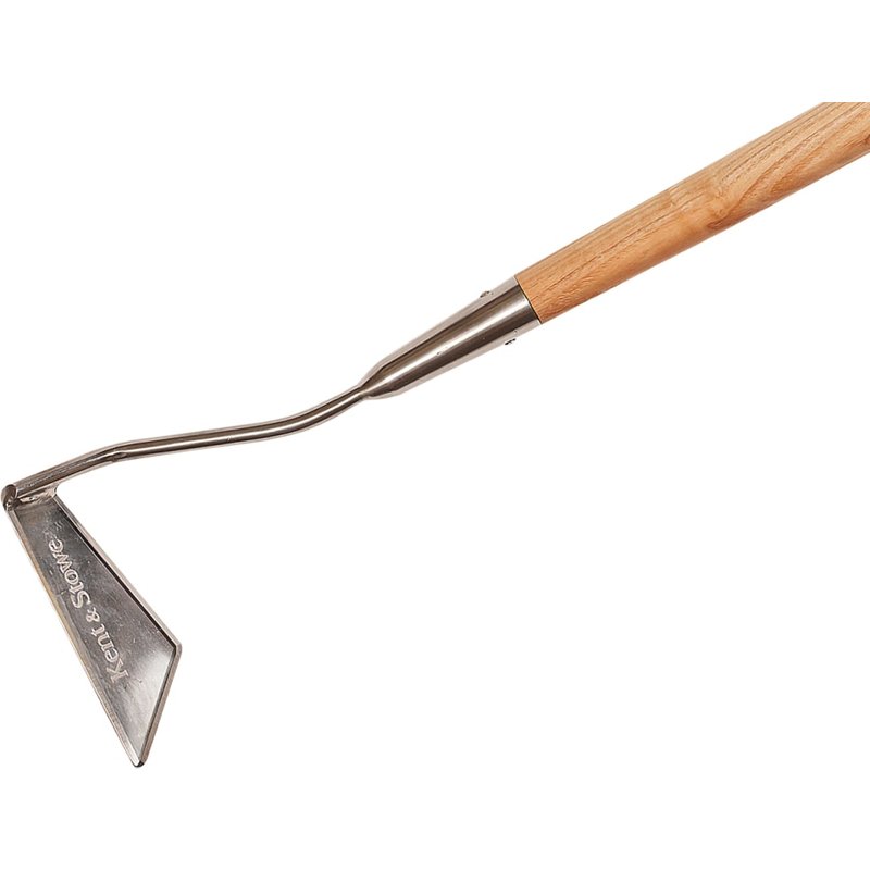 Kent & Stowe Stainless Steel Long Handled 3-Edged Hoe, FSC® 70100038