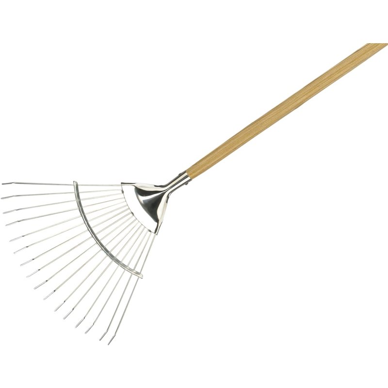 Kent & Stowe Stainless Steel Lawn & Leaf Rake, FSC® 70100063